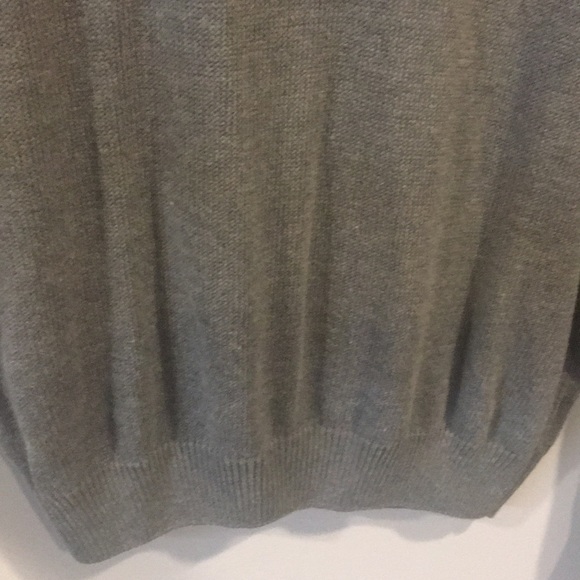ALPHA & STEELE Men’s Grey half Zip Neck Sweater - Picture 7 of 8
